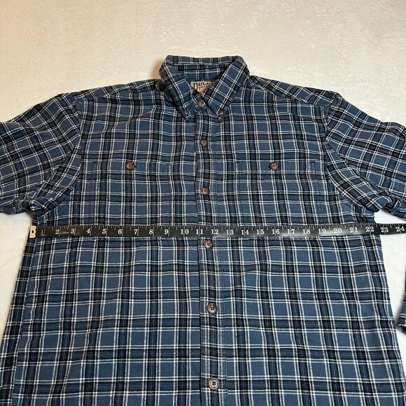 Duluth Trading Co. Men's Plaid Flannel Button Up Shirt Size M Cotton Workwear - Picture 6 of 7